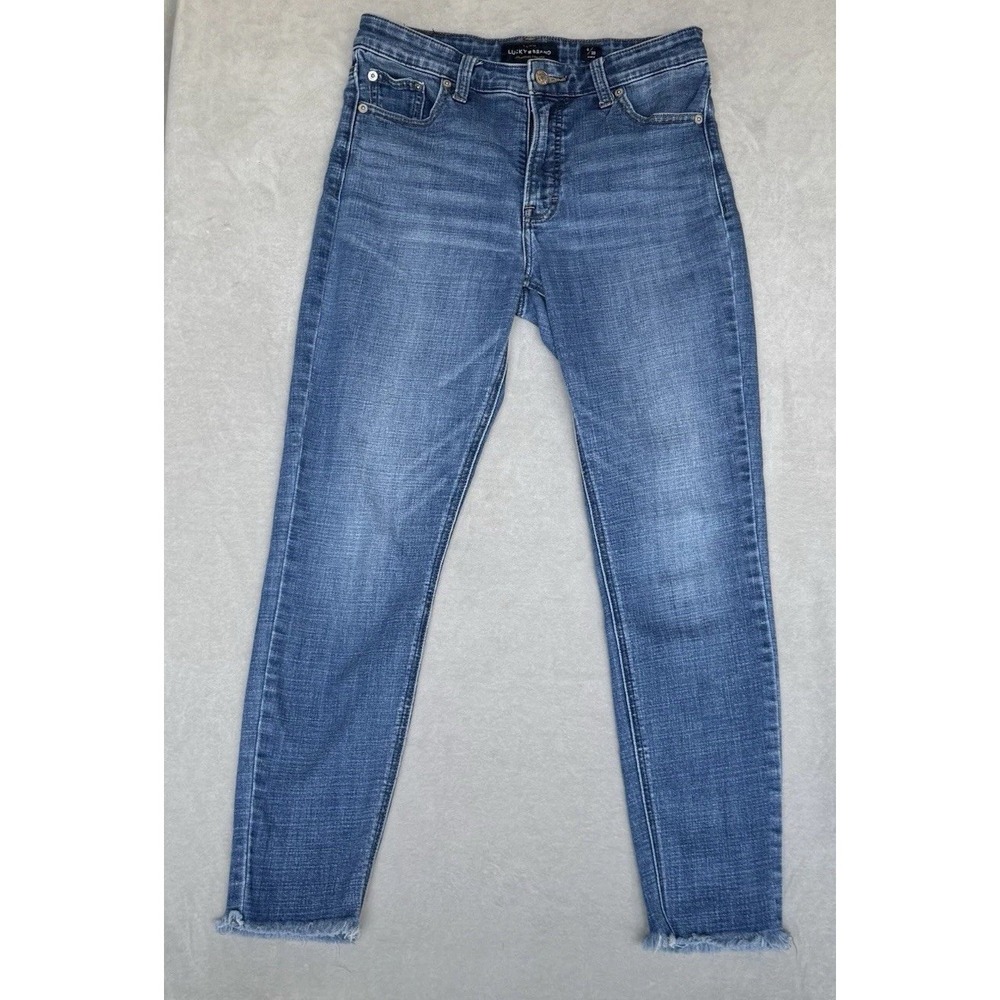 Lucky Brand Jeans Womens 6‎ 28 Blue Bridgette Skinny Ankle Mid Rise 29x26